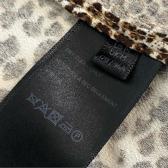 Free People Animal Print Midi Kimono Duster Cardigan Wild Nights - Picture 10 of 12